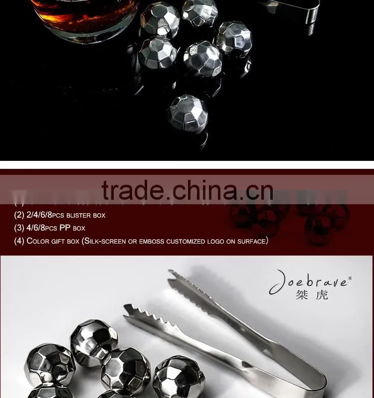 Stainless Steel Chilling Reusable Diamond Shape Ice Cube for Whiskey,Red Wine,Beverage
