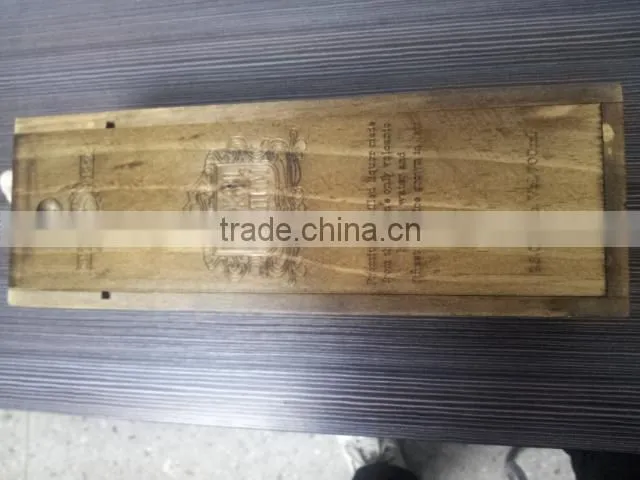 Cheap Wooden Wine Case With a Moving Lid