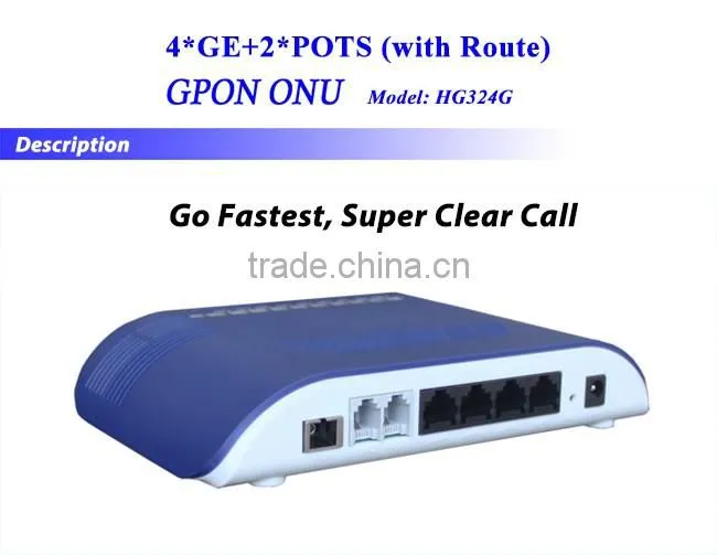 4GE+2FXS GPON ONT Fiber Optical VoIP Home Gateway