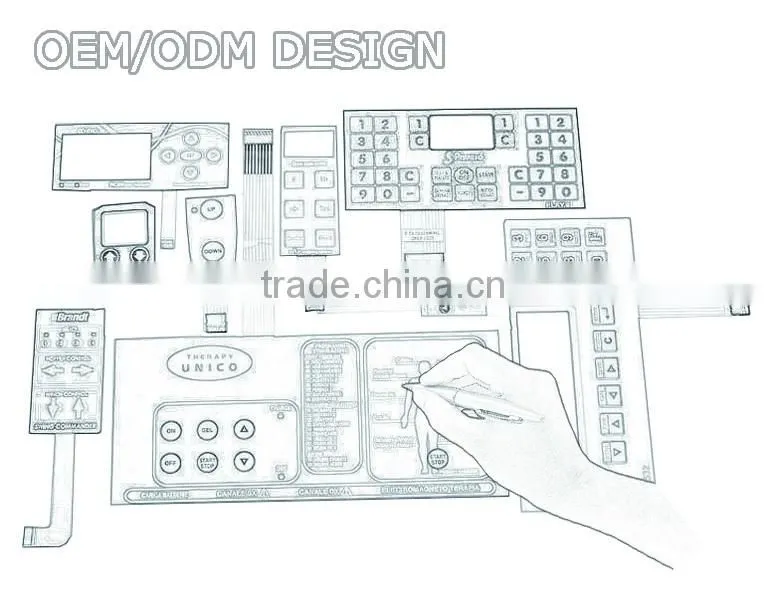 high quality custom silicone rubber keypad for remote