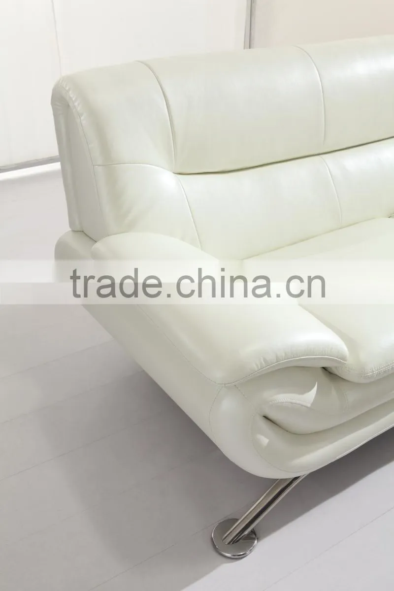 2015 Modern Furniture leather corner sofa with movable headrest