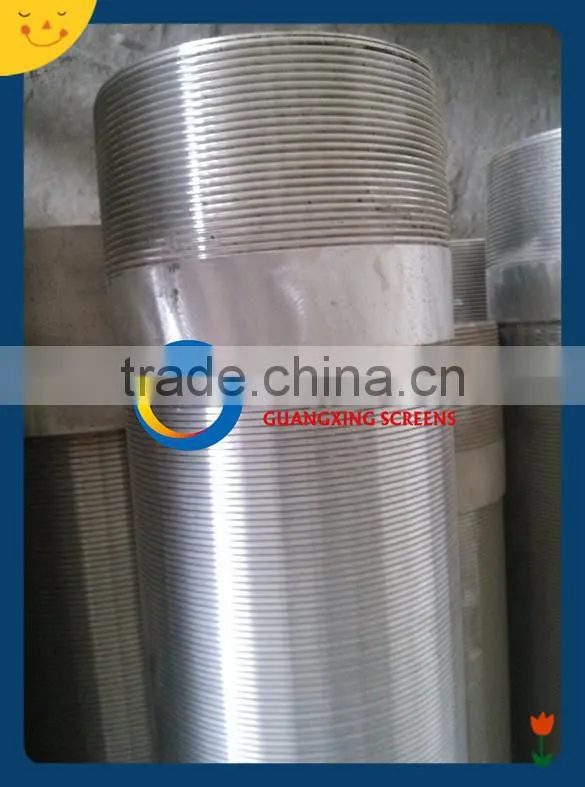 wire wrapped screen used in water well