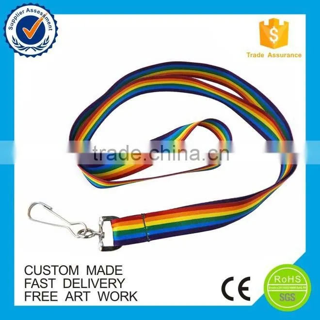Wholesale fashion design cheap custom colorful lanyard