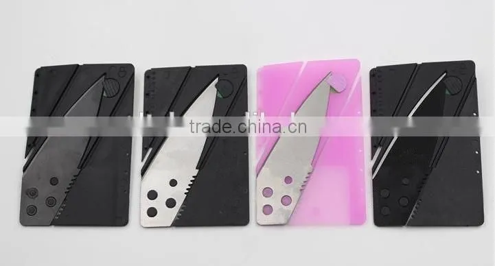 OEM Plastic and Stainless Steel Handle Material and Multi Knife Type Survival Card tools