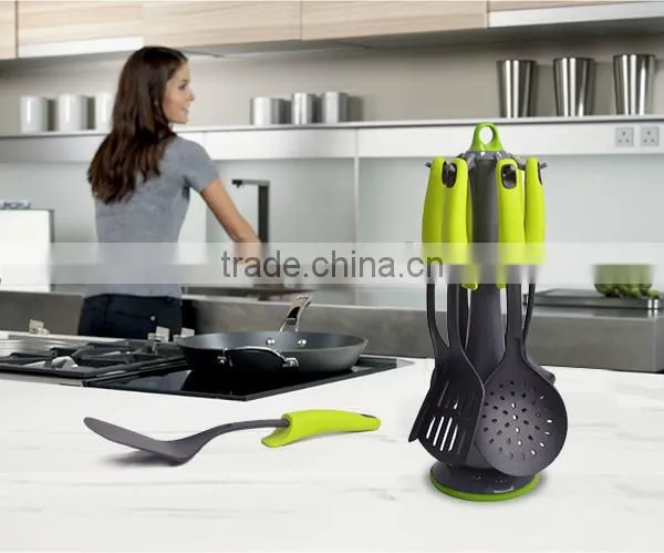 New 6-Piece Nylon Kitchen Utensil Sets With Holder Nylon Cooking Tools