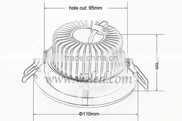7W LED Downlights Australia Standard with CE C-TICK RoHS