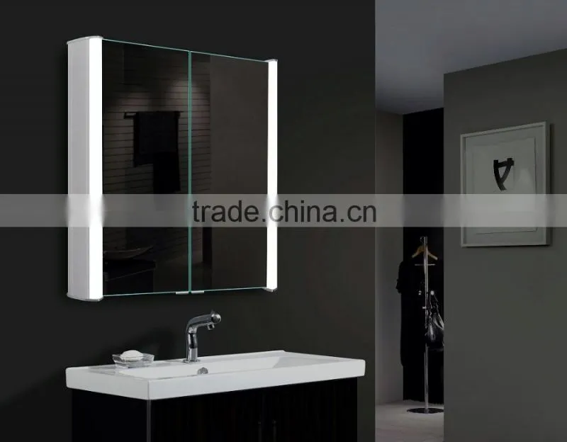 Fluorescent Light Backlit Mirror Cabinet