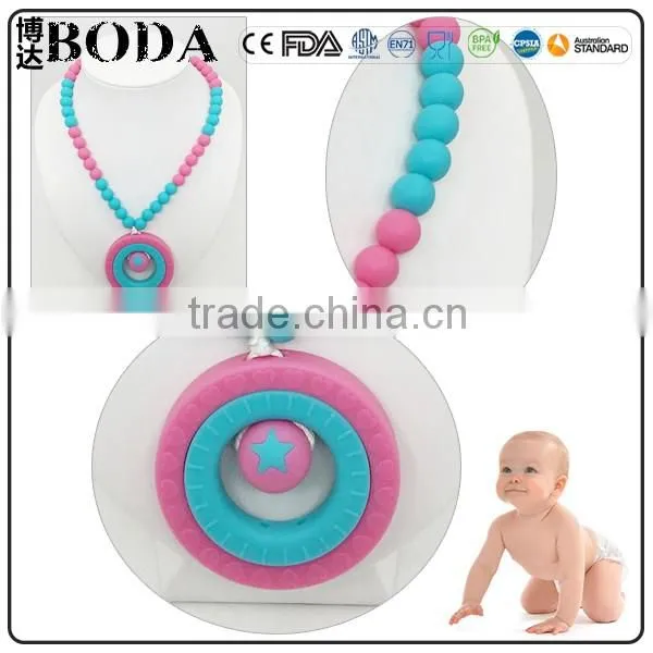 BODA first hand silicone teething toys silicone teething necklace
