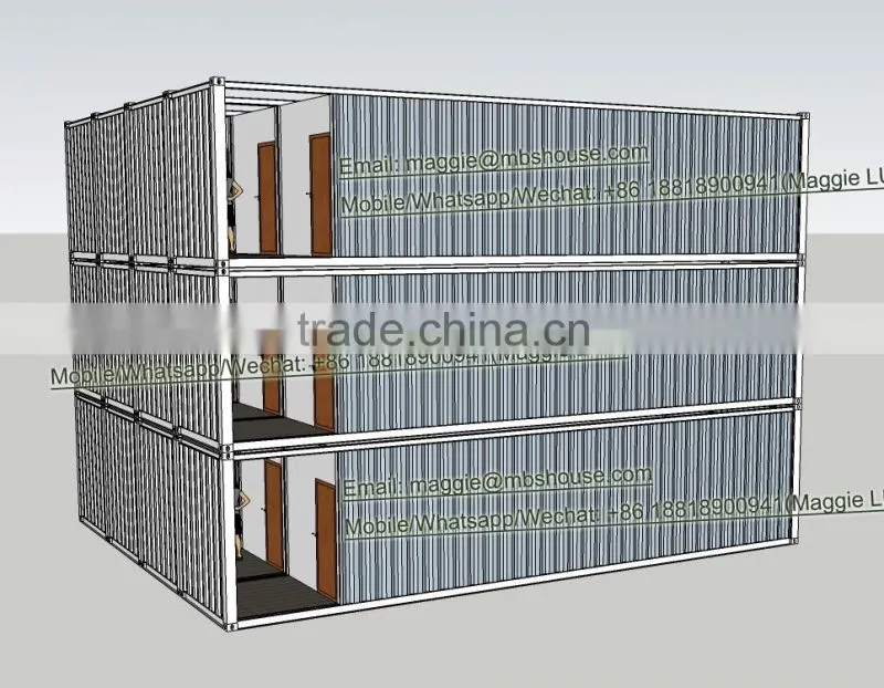 Modular 40HQ Shipping Container Hotel Unit