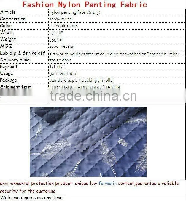 2014 Fashion Nylon Printing Fabric