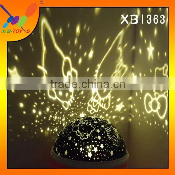 2015 New design Color changing night light Best selling Projection Rotating Night Light