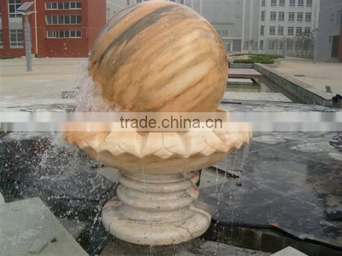 Natural marble stone ball for garden decoraction