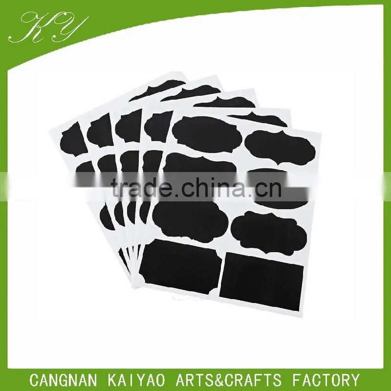 Wholesale Custom Removable Self Adhesive Plastic Glass Bottle Label Sticker Chalkboard Label Writable Vinly PP Decal Sticker