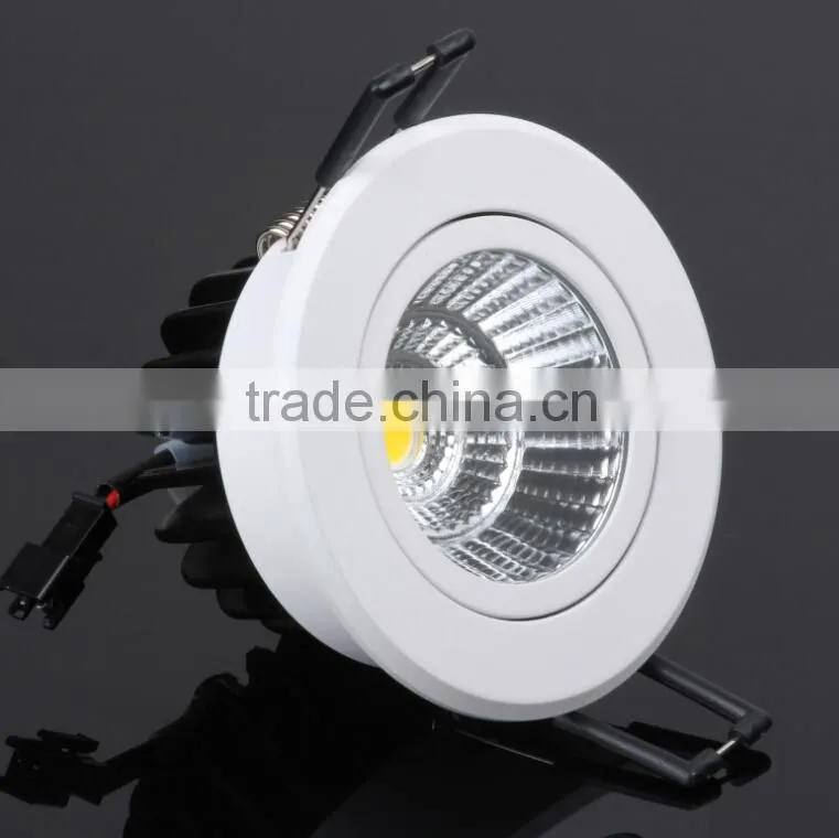 9W Led COB ceiling downlight,long lifespan cutout 68