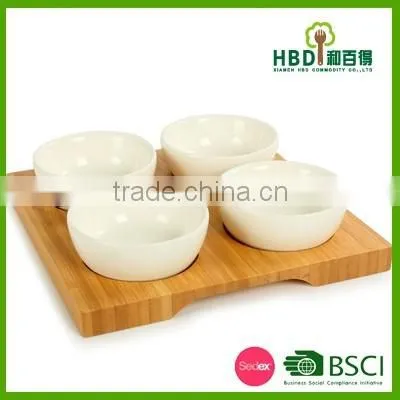 High quality hot selling bamboo dessert plate wholesale