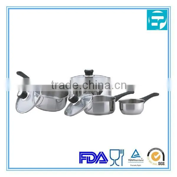 7pcs stainless steel cookware pot
