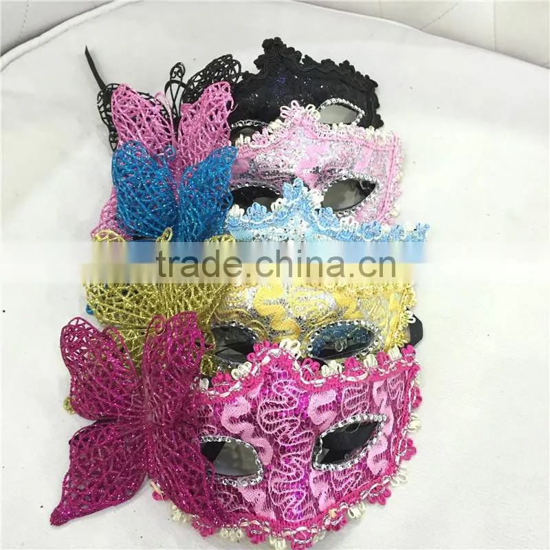 Fashion party mask, venetian mask, halloween mask with flower