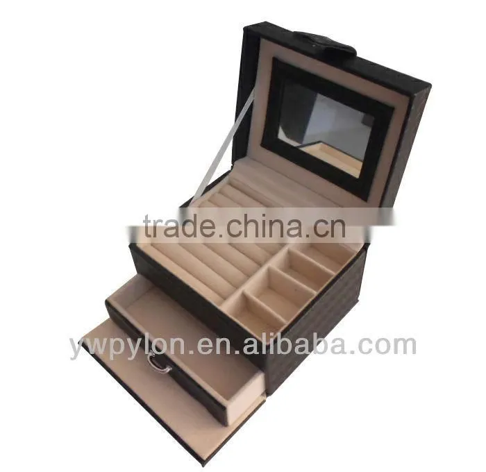 2015 new design PU Leather jewelry box professional manufacturer