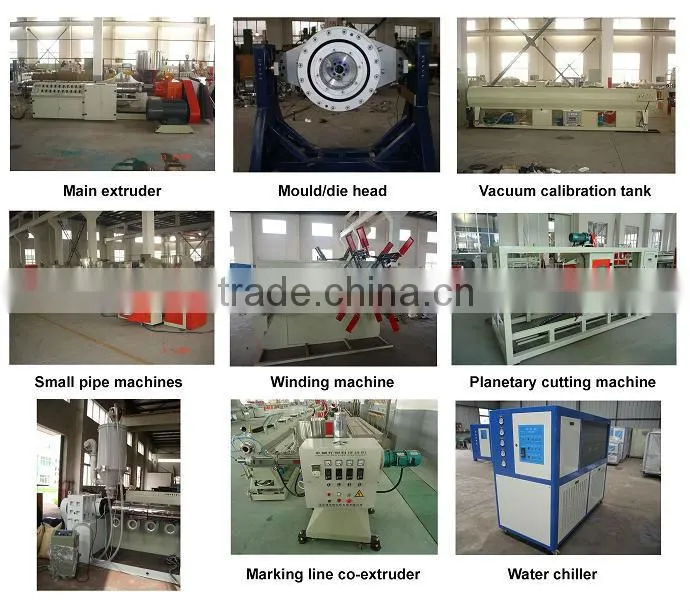 plastic polyethylene pipe extruder line/production line