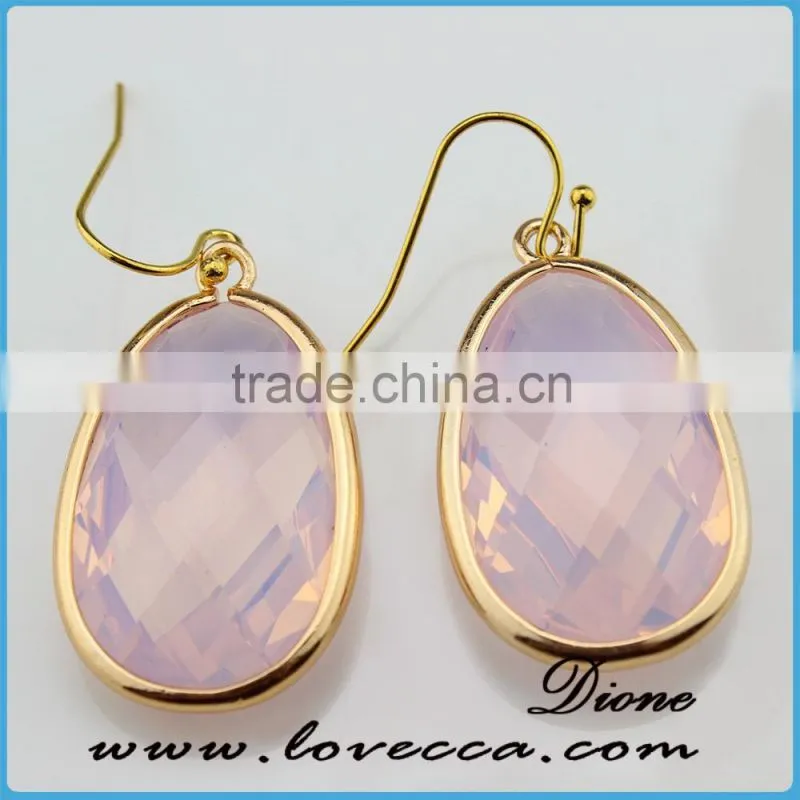 Hot gift items fashion jewelry gold brass cute stud earring on alibaba