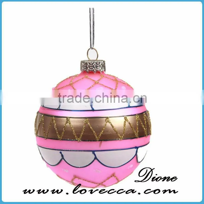 Shine--blown glass christmas ornament crafts transparent Xmas glass ball