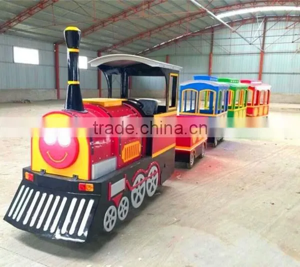 Amusement Equipment Kiddie Ride Theme Park trackless sightseeing train ride fairground ride for sale