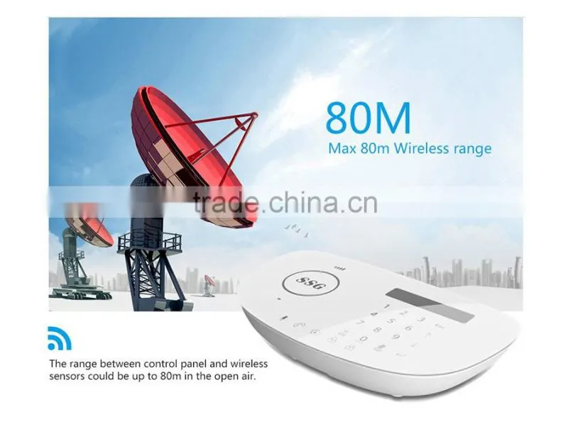 home automation wireless fire alarm system GSMhome security smoke sensor burglar alarm system