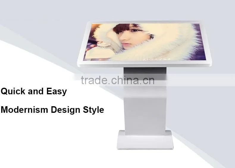 Standing Alone Multimedia Kiosk wifi split screen lcd digital signage