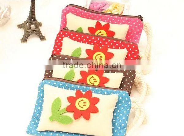 Lovely Flowers Fabrics Woman Coin Wallet Wholesale ZTCW-0021