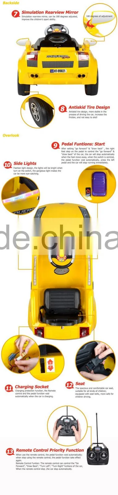 Wholesale Ride on Battery Operated Kids Baby Car,kids rc car with music and light,nice car for baby gift .