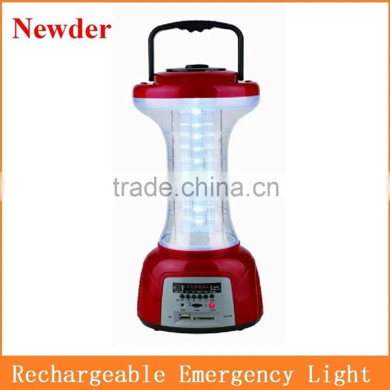 Rechargeable LED camping light with Radio MP3 Player MODEL 869U