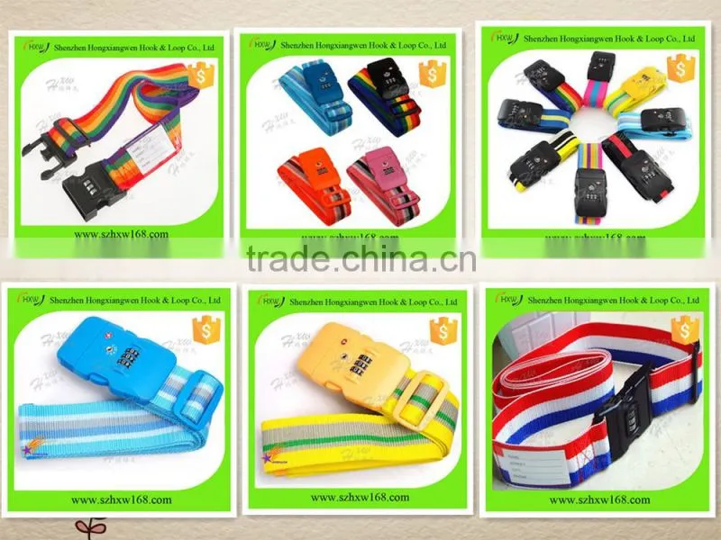Luggage belt fabric with coded lock
