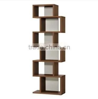 Euro style particle board bookcase bookshelf