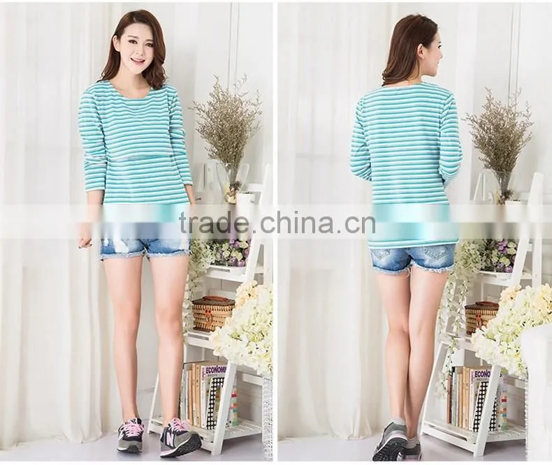 Long sleeves nursing wear breastfeeding Top for pregnant women