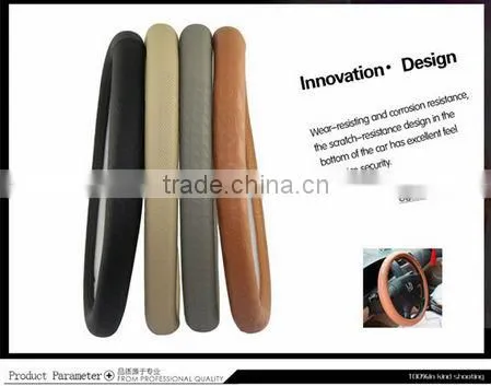 High quality leather steering wheel cover