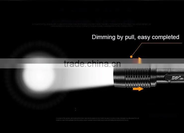 waterproof alluminum alloy high power led torch light 2000lm