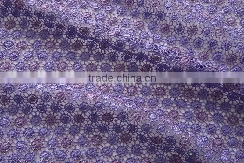 Professional Cotton Polyester Eyelet Embroidery Lace Fabric French Wedding Dress Lace African Net Lace Fabrics Chemical Lace