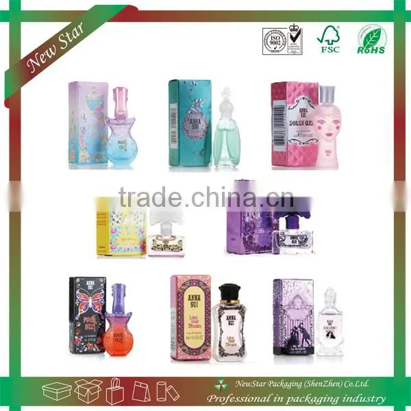 CMYK color printing packaging carton box,perfume packaging box