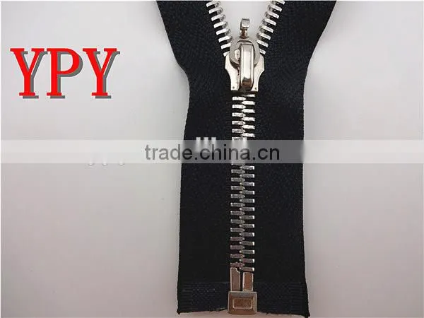 Hot Sale 5# Double Point Metal Zipper for Men's T shirt