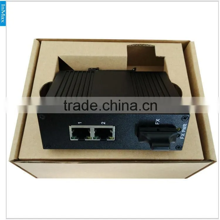 5 year warranty 10/100M 2 copper ports+1 fiber switch, industrial-grade durability to withstand severe outdoor conditions i303A