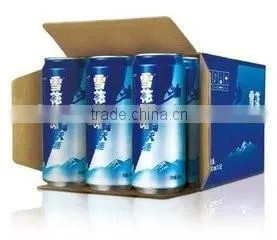 Beer carton corrugated packaging box for 12 bottles
