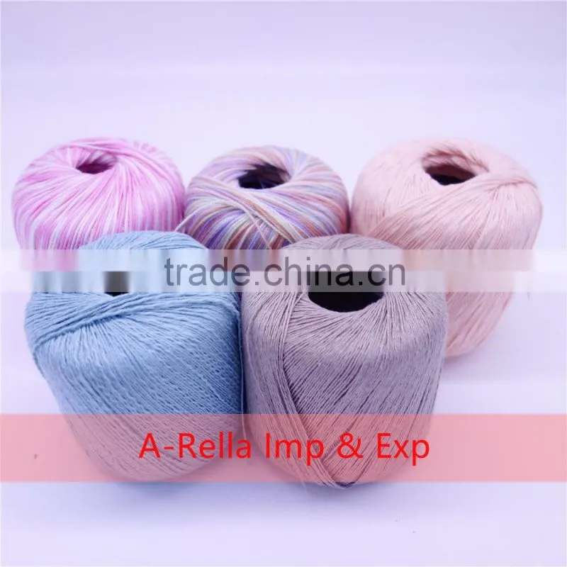 50%cotton +50% acrylic yarn blend yarn dyed 50g/ball knitting yarnyarn for knitting by hand
