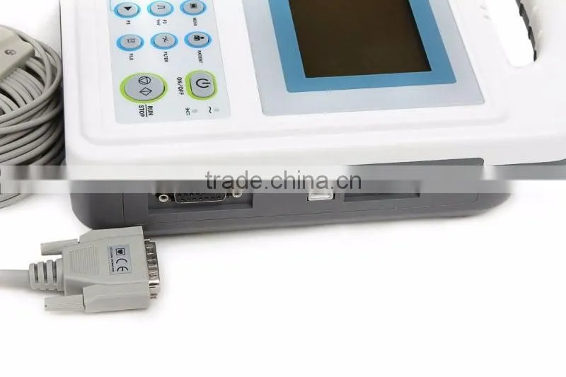 OEM Six channel digital ECG machine 12-lead Digital 6-channel Electrocardiograph