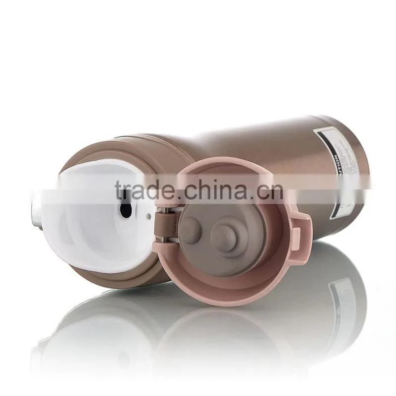 Double wall gold&black&white color stainless steel vacuum flask/Thermos flask/travel mug