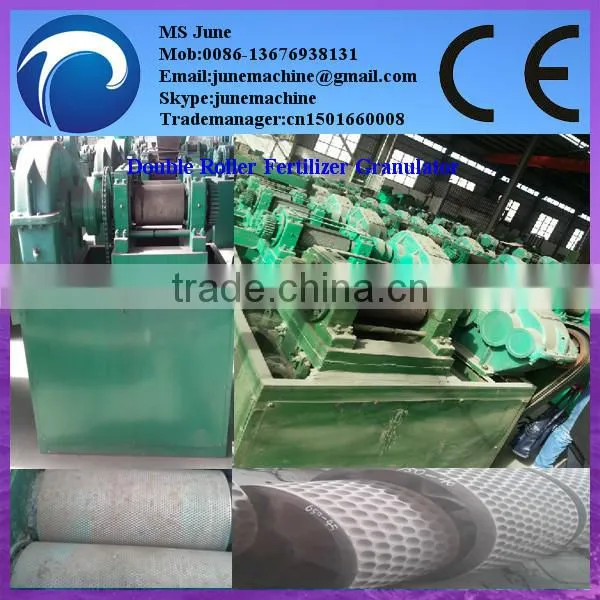 double roller organic fertilizer granulation with competitive price skype:junemachine
