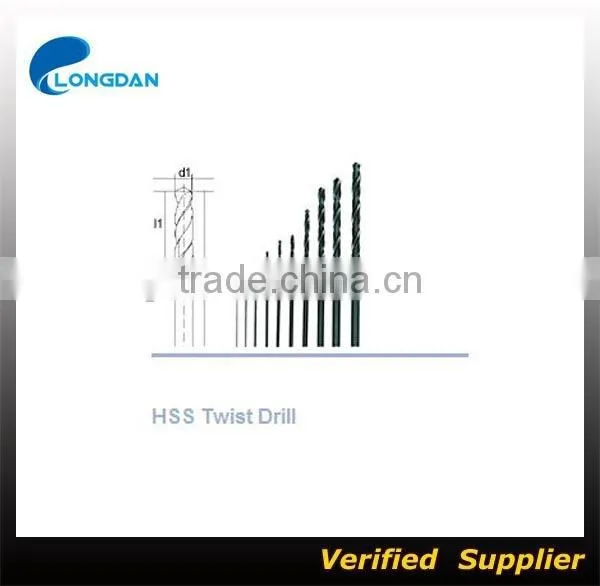 OEM DIN338 fully ground hss straight shank twist drill bits for metal drilling