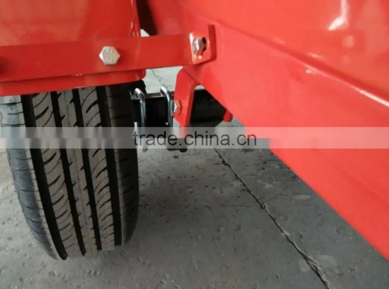CE certificated 7*4 single axle cargo trailer