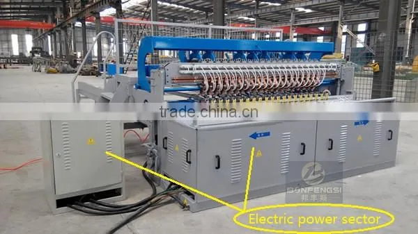 Hebei supplier 2.5m width guard fence facility flat fence panels producing equipment 2.5mm~5mm metal wire mesh welding machine