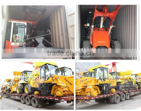 1000kg forestry mulcher machine small loader , constructional mini loader by weifang factory