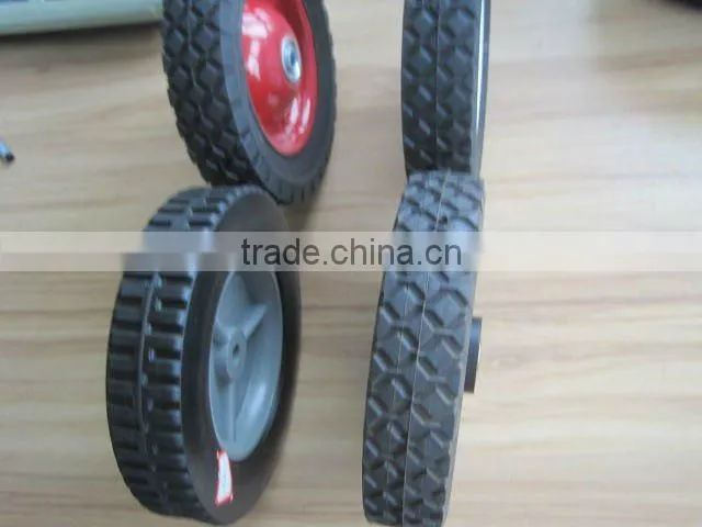stroller sand wheels with flat free semi-pneumatic wheel 10X1.75